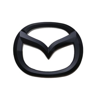 MAZDA ตรา โลโก้ รถ หน้า หรือ หลัง สีดำด้าน ขนาด 14cm mazda LOGO BADGE EMBLEM