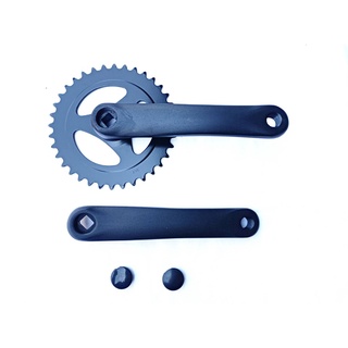 ขาจานใบเดียว 36t ใช้กับกระโหลกเหลี่ยม(ไม่มีกระโหลกแถมมาให้) SINGLE SPEED CRANKSET