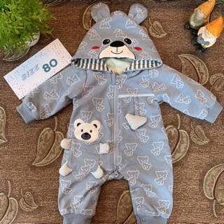 ชุดจั๊มสูท ลายหมี baby Jump suit ผ้าดีนะคะ ไม่บาง