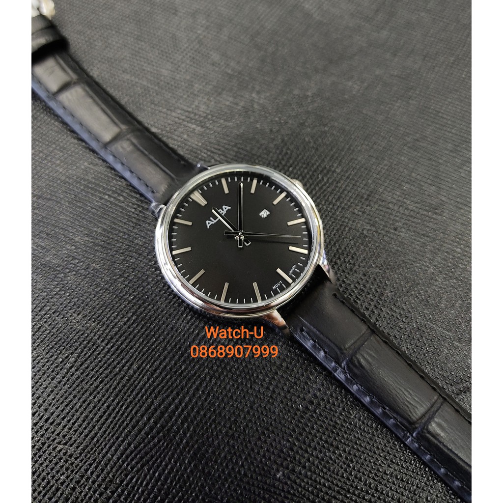 นาฬิกาข้อมือ ผู้หญิง ALBA สายหนังสีดำ รุ่น AH7D95X