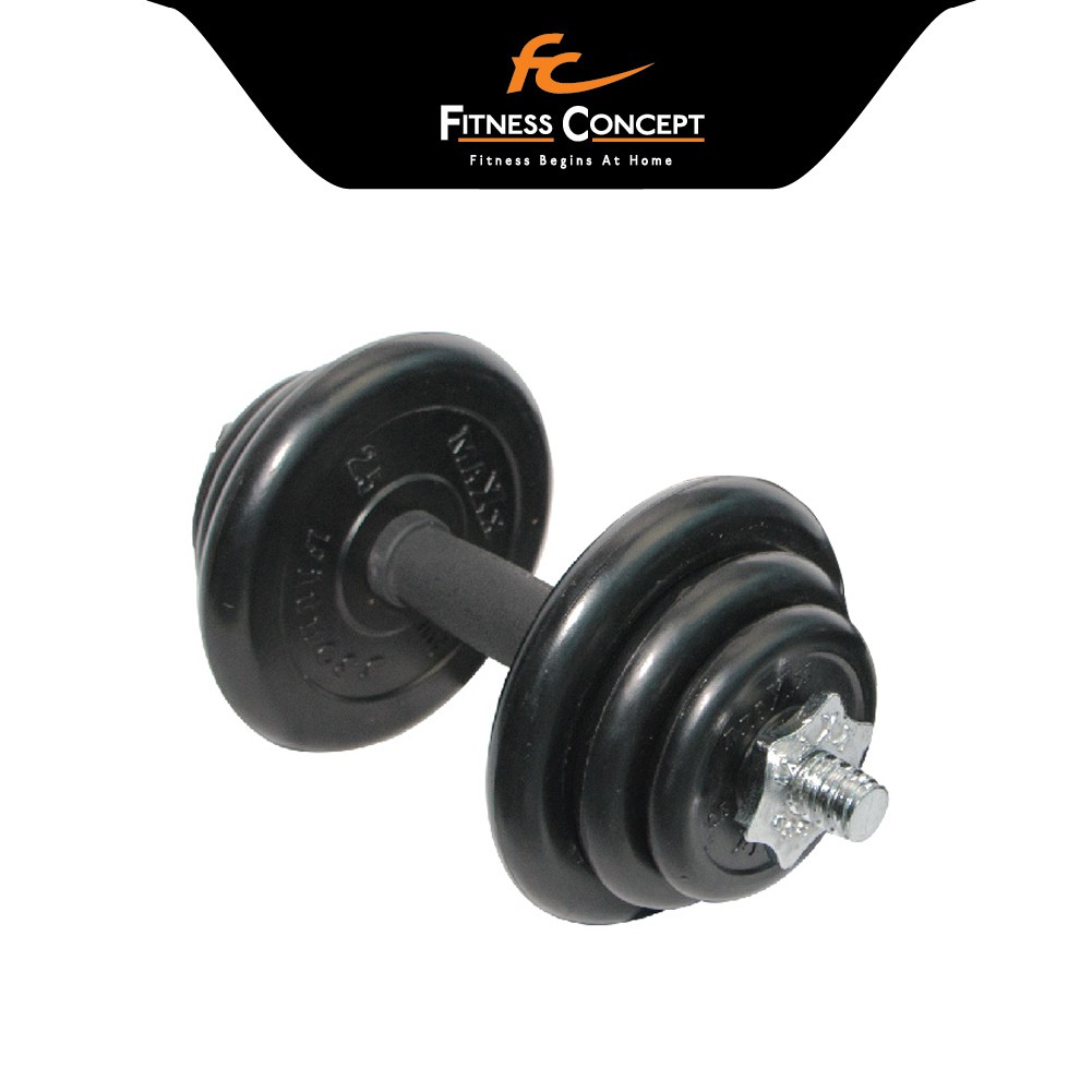Fitness Concept : Maxx Rubberized Dumbbell Set (10kg)