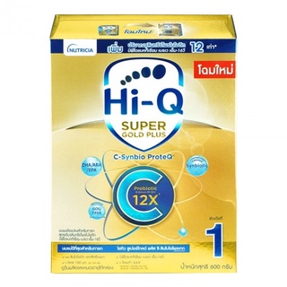 Dumex Nutricia Hi-Q Super Gold Plus C ดูเม็กซ์ ไฮคิว ซูเปอร์โกลด์ พลัส ซี สูตร1 นมผง สำหรับทารก ขนาด 600 กรัม 17874