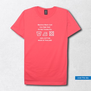 over the sky T-shirt กราฟฟิค เสื้อยืดคอกลม - เตารีด Care label