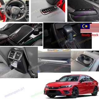 ฝาครอบคาร์บอนไฟเบอร์ ภายใน อุปกรณ์เสริม สําหรับ Honda Civic FE 2022 2023 11th Civic FE 1.5E V RS