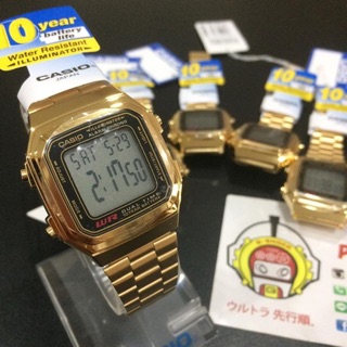 นาฬิกาข้อมือ Casio รุ่น A-178WGA-1 สีทอง