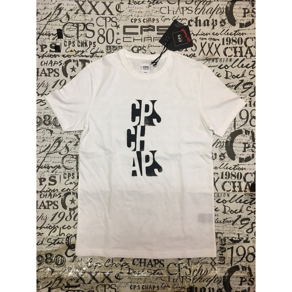 Cps Chaps Graffiti Logo Tee Size S มือ 1 ของแท้ สีขาว เสื้อยืด T-SHIRT