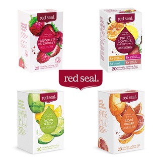 Red Seal Hot and Cold Brew Tea caffeine Free ชาผลไม้ไม่มีคาเฟอีน แบบชงเย็นหรือร้อน ( 1กล่อง50g. )