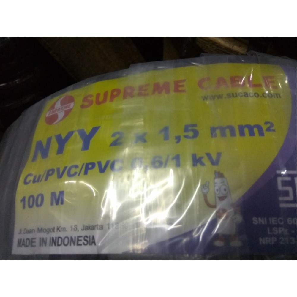 NYY สายไฟสีดํา 2 x 1.5 2 x 1.5 2x1.5 2x1.5 Supreme (เมตร) สาย NYY 2 x 1.5 มม. 2 x 1.5 มม. 2x1.5 มม. 
