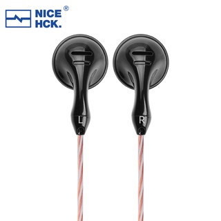 Nicehck B70 หูฟังไมโครโฟน IEM HIFI พื้นผิวสว่าง 3.5 4.4 มม. 14.8 มม. DQSM X6 LBBS EB2S