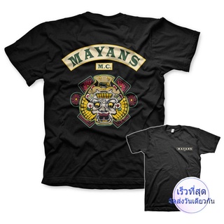 mayans m.c. backpatch เสื้อยืดสีดํา