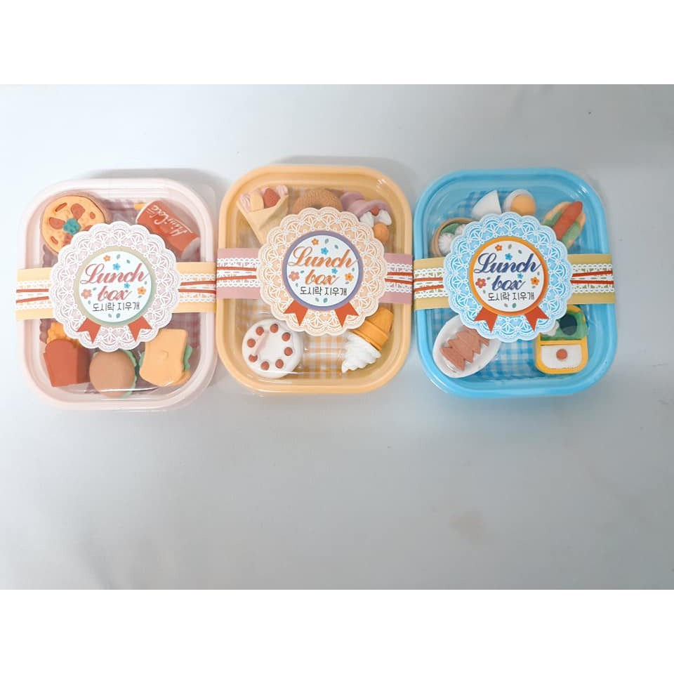 ยางลบแฟนซี lunch box set