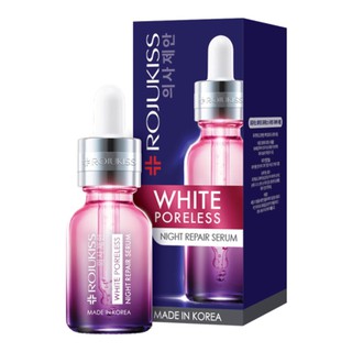 Rojukiss White Poreless Night Repair Serum โรจูคิส ไวท์ พอร์เลส ไนท์ รีแพร์ เซรั่ม 18ml.