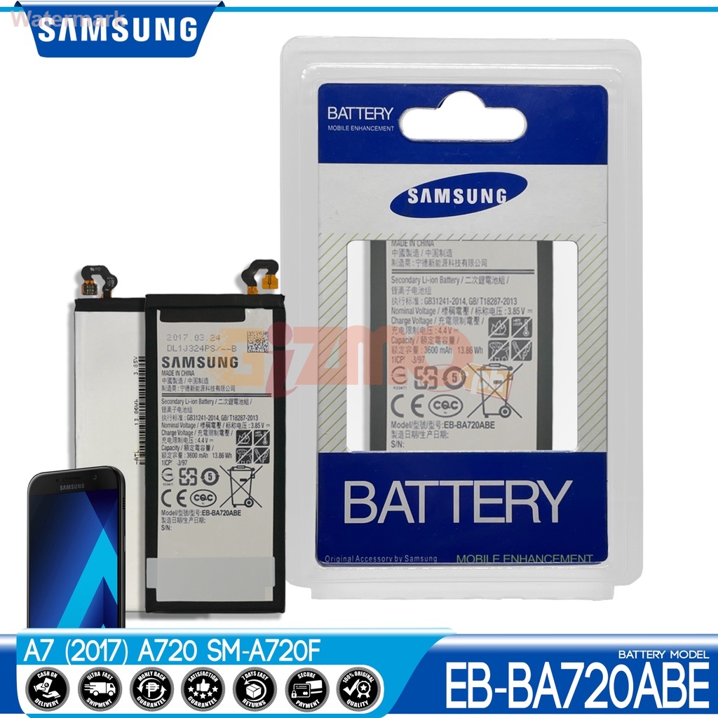 แบตเตอรี่ Samsung Galaxy A7 2017 A720F แบตเตอรี่รุ่น EB-BA720ABE