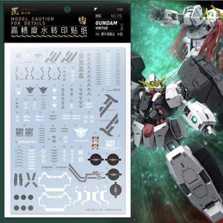 ดีคอลน้ำ [ARTISANS CLUB] A-MG 216 Gundam Virtue MG 1/100 Water Decal AMG216