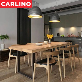 พร้อมส่ง !! CARLINO: ชุดเซ็ทโต๊ะรับประทานอาหาร ทำจากไม้ยางพาราแท้ Nazis Solid Wood Dining Set