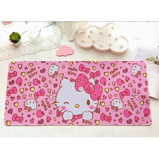 KITTY  PINK   แผ่นรอง คีย์บอร์ด รองคีย์บอร์ด keyboard ลาย   หัวใจ  big1sm   ขนาด 30 x 70 cm แผ่นหนานุ่ม มียางกันลื่น MNN