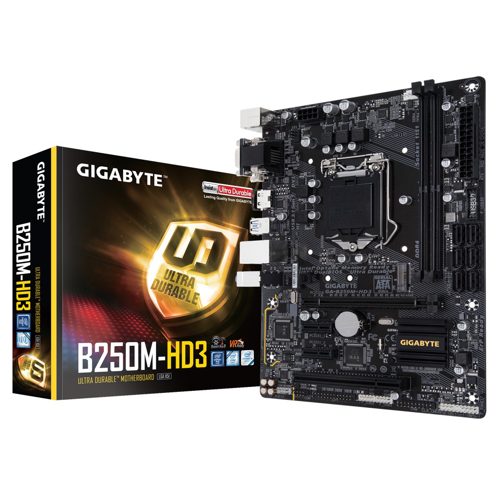 GIGABYTE GA B250M HD3 LGA 1151 MOTHERBOARD