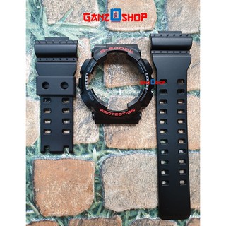 G-Shock กรอบสายนาฬิกา รุ่น GA,GD สีดำกึ่งเงาฟร้อนสีแดง