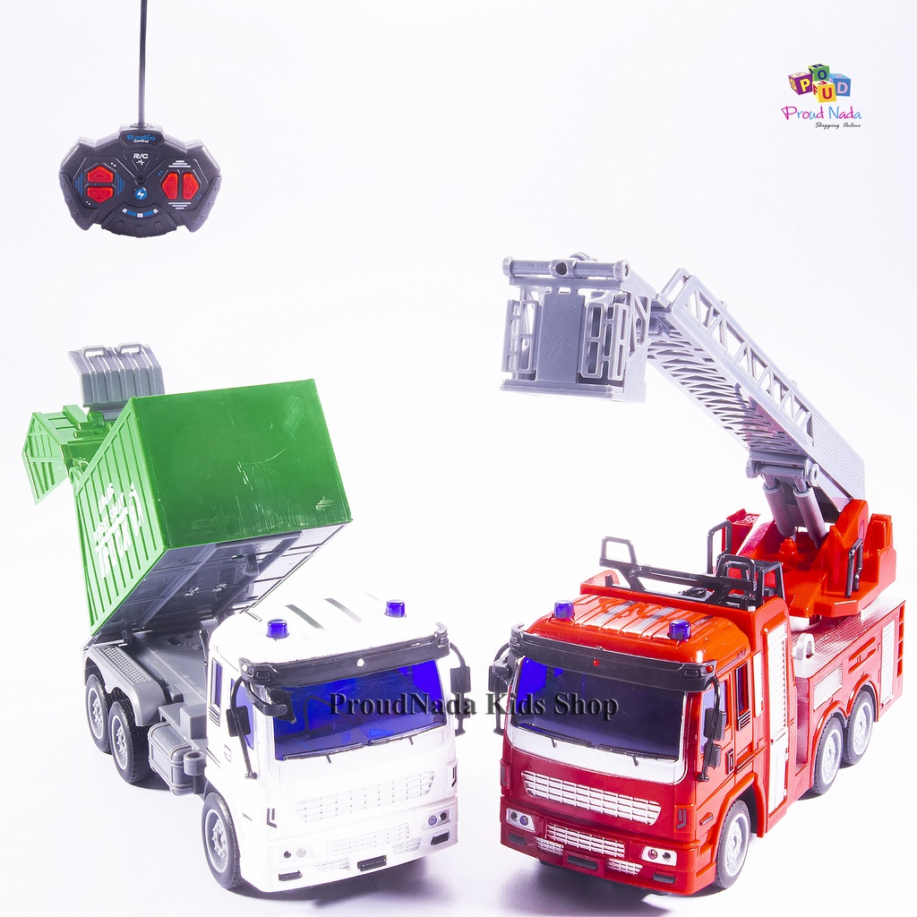 ProudNada Toys รถดับเพลิง รถขยะ รถบังคับวิทยุ(มี 2 แบบให้เลือก) TRUCK DURABLE DESIGN AND STRUCTURE N