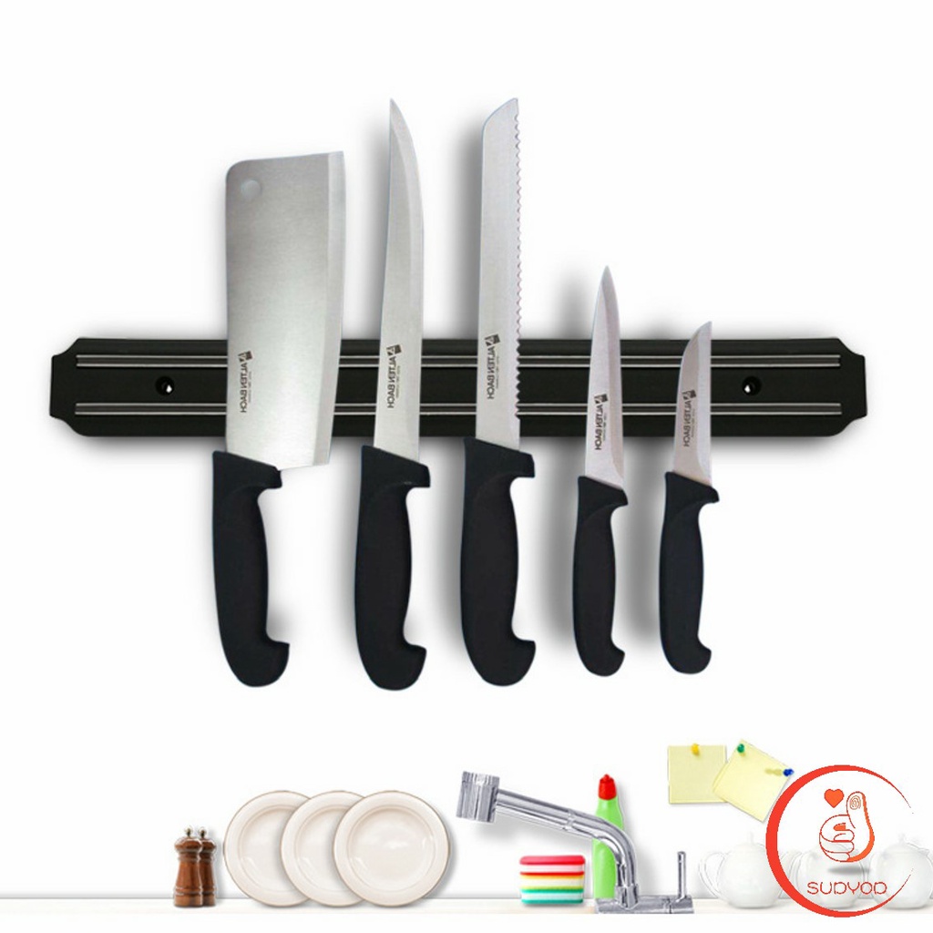 ที่เก็บมีดทำครัวติดผนัง  ที่เก็บมีดติดผนัง มีดทำครัว มีดทำครัว แถบแม่เหล็กเก็บมีดติดผนัง ที่เก็บมีด Magnetic Knife Rack - รูปที่ 2