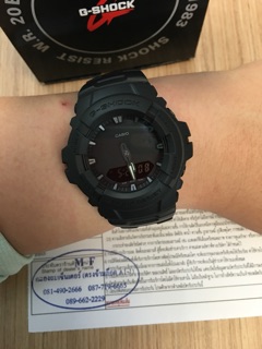 นาฬิกาขอมือผู้ชาย CASIO G-SHOCK รุ่นG-100BB-1A สีดำ