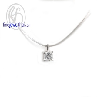 Finejewelthai-จี้-เพชร-จี้เพชร-เพชรพรีเมียม-Diamond-CZ-Silver-Pendant-P1087cz00 (เลือกสีตัวเรือนได้)