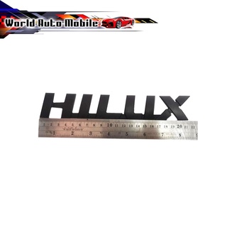 Logo HILUX ดำด้าน โลโก้ ไฮลัค HILUX สีดำด้าน matte black 1ชิ้น toyota revo 2-4ประตู มีบริการเก็บเงินปลายทาง