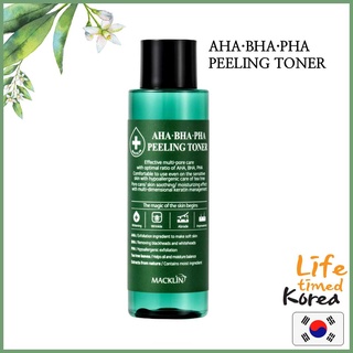 [Macklin] Aha·bha·pha PEELING TONER โทนเนอร์ ผิวกระจ่างใส 150 มล.