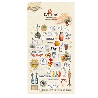 Suatelier REMINISCE สติกเกอร์น่ารัก no.1025
