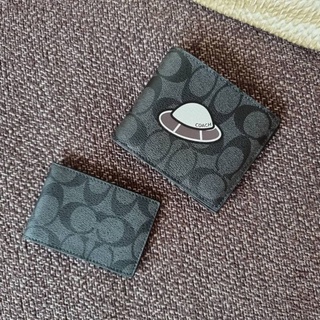 COACH F29315 UFO COMPACT ID WALLET แท้💯 กระเป๋าสตางค์ ส่งฟรี