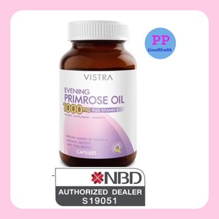 Vistra Evening Primrose EPO 1000mg 75เม็ด วิสทร้า อีฟนิ่งพริมโรส1000 มก