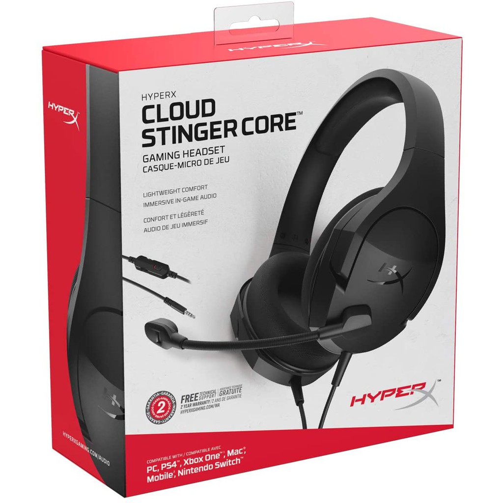 HEADSET (หูฟัง) HyperX CLOUD STINGER CORE FOR PC รับประกันศูนย์2ปี