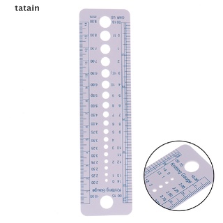 [TAT] Knitting Accessories Needle Gauge Inch Sewing Ruler Tool CM 2-10mm Size Measure CVX