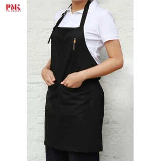 ผ้ากันเปื้อน ผ้ากันเปื้อนเต็มตัว ผ้า comb สายผูกเอว - PMK Polomaker