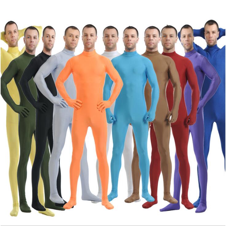 XIAO-DD ใหม่ spandex Zentai ผิวเต็มตัวแน่น jumpsuit unisex Zentai ชุดบอดี้สูทเครื่องแต่งกายสําหรับผู