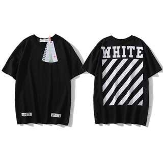 เสื้อยืดแขนสั้น พิมพ์ลายการ์ตูน Off White High Street สําหรับผู้ชาย และผู้หญิง