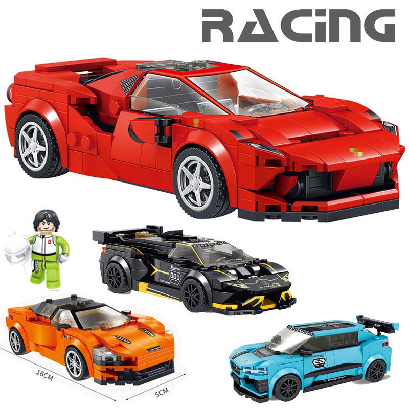 Technic City Blocks Compatible Lego City 8 Point Racing Building Blocks