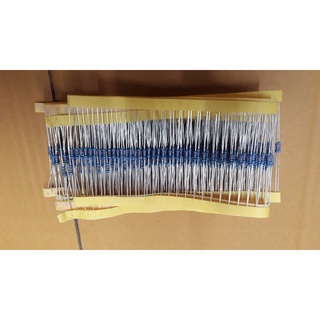 0000873 Resistor 220 Ohm 1/4 W ตัวต้านทาน 220โอห์ม 1/4 วัตต์ Metal film 1% จำนวน 50 ชิ้น