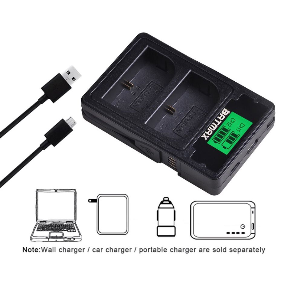 (รับประกัน 1 ปี) แบตเตอรี่ แท่นชาร์จ LP-E6 / LP-E6N ใช้ Cells Battery Panasonic จากญี่ปุ่น
