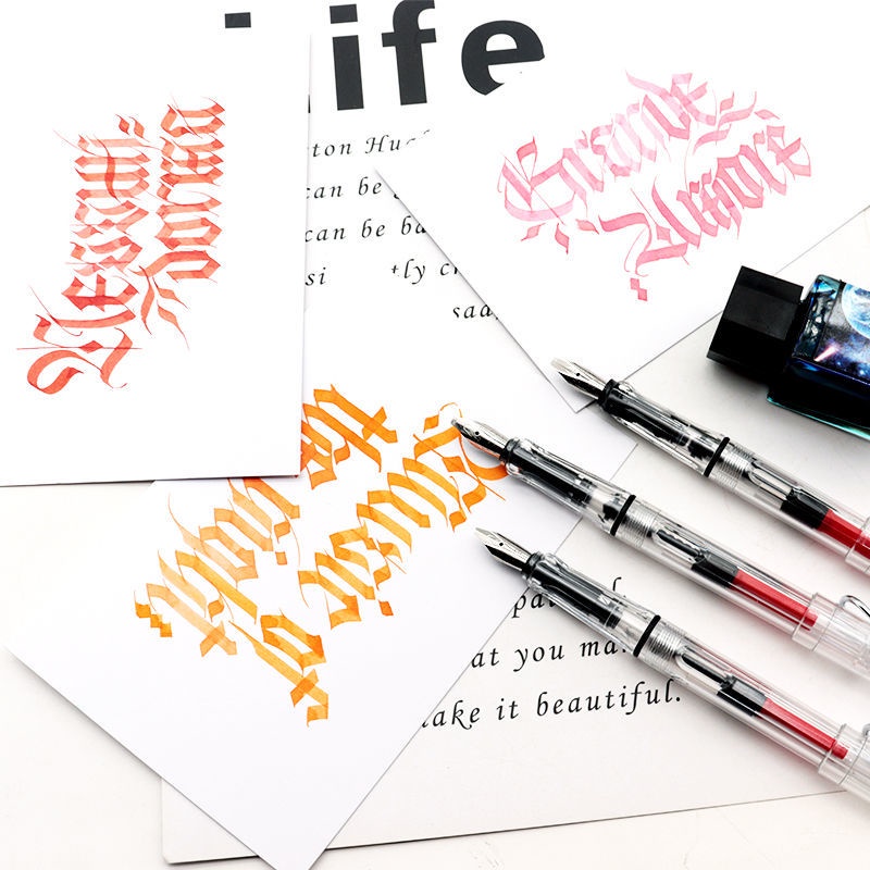 ปากกาเขียนตัวอักษร Duckbill Gothic ปากกาหมึกซึม สำหรับคัดลายมือ 1ชิ้น