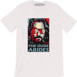 Gogold เสื้อยืด พิมพ์ลายโปสเตอร์ภาพยนตร์ The Dude Abides Lebowski สําหรับผู้ชาย และผู้หญิง (1)S-5XL