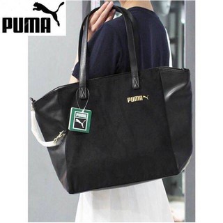 New Arrival 2018 กระเป๋า Puma ทรง Shopping แนว Sport วัสดุ Pu และผ้ากำมะหยี่สลับหนัง