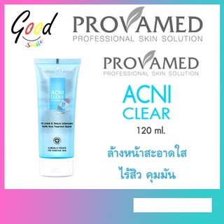 Provamed Acniclear Cleansing Gel 120 ml เจลล้างหน้าสำหรับผู้มีปัญหาสิว 1 ขวด ขนาด 120 ML (9308182)