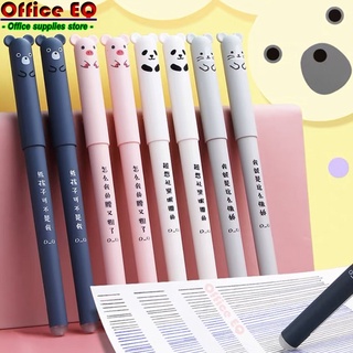 ปากกาเจล ปากกา ปากกาเจลสีดำ ปากกาเจลสีน้ำเงิน ปากกาเจลฝาหมี หมึกเจลสีดำ , หมึกเจลสีน้ำเงิน ปากกาหัวการ์ตูน คละสี