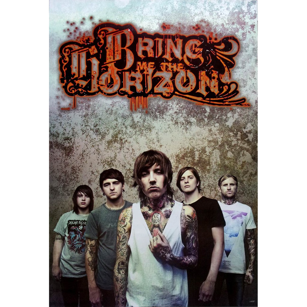 โปสเตอร์ รูปถ่าย วง ดนตรี ร็อก บริงมีเดอะฮอไรซัน Bring Me The Horizon POSTER 24”x35” Inch British Alternative Rock V1