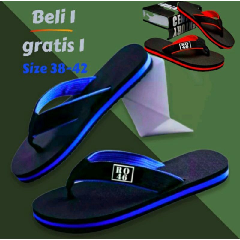 RO46 MENS FLIP-FLIP SANDALS / BUY ONE GET ONE ฟรี