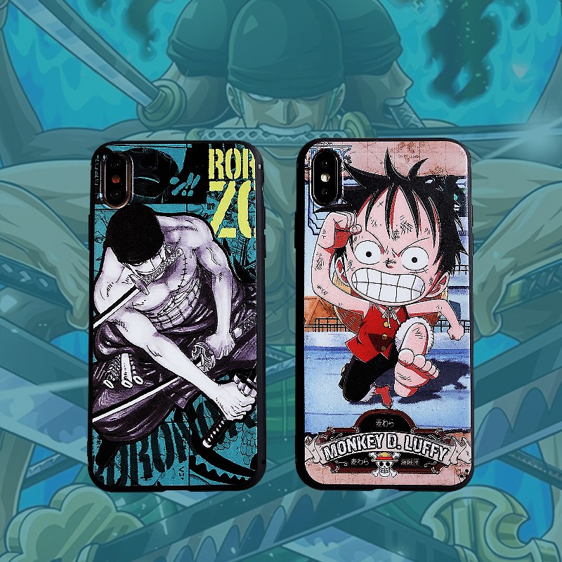 อะนิเมะ One Piece Sauron xsmax Apple X Mobile Shell iPhone8 กรณีนุ่มนูน 7plus Luffy XR 6s 6s
