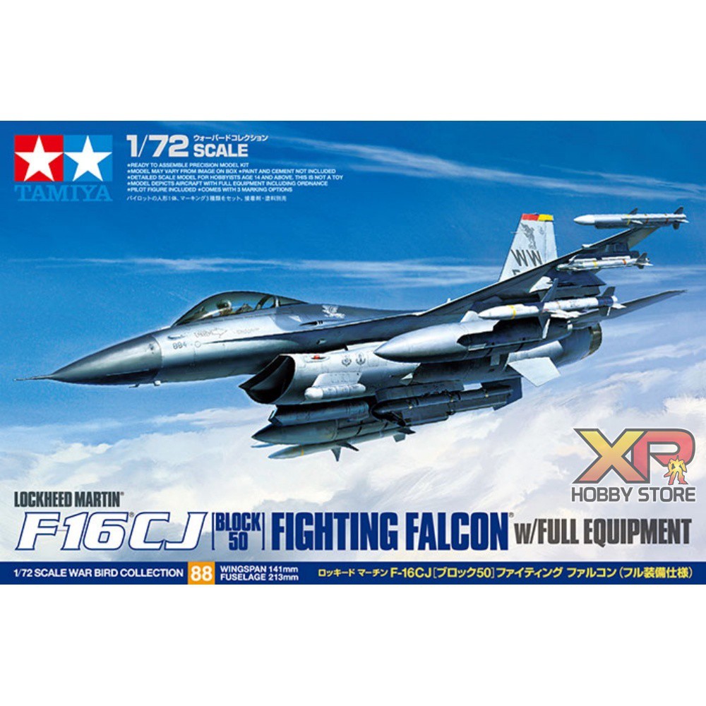 [Tamiya] 1/72 : Lockheed Martin F-16CJ Block 50 Fighting Falcon w/Full Equipment (TA 60788)