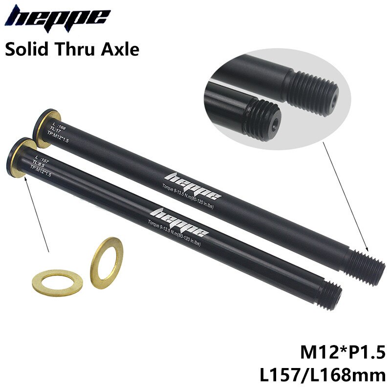 Heppe เพลาล้อหลังจักรยาน P1.5 พร้อมสเปเซอร์ทองเหลือง 168 มม. 157 มม. สําหรับจักรยานเสือภูเขา DH