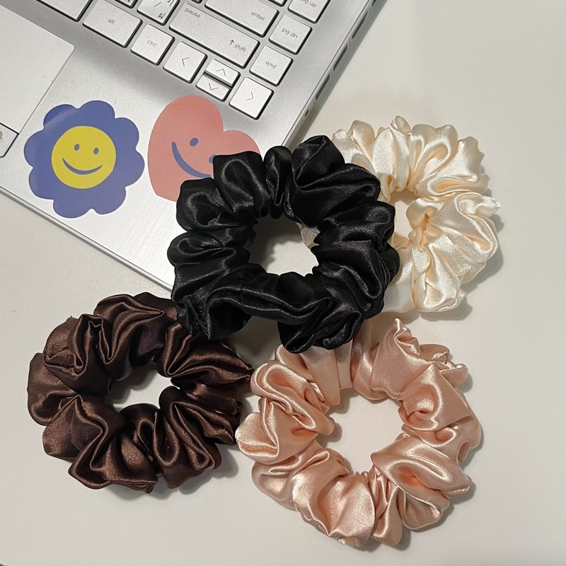 Ice cream & donut SCRUNCHIES ยางมัดผมซาติน